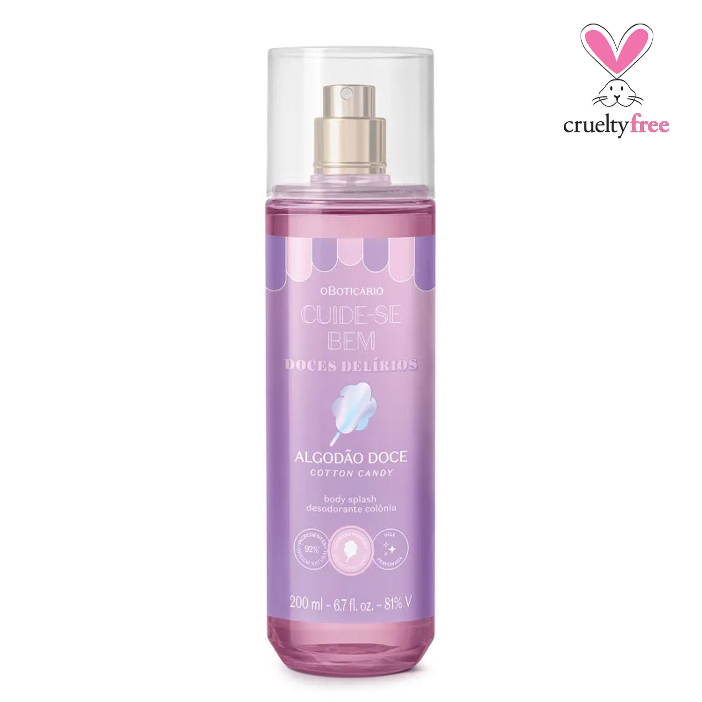 Cuide-se Bem - Cotton Candy Body Mist