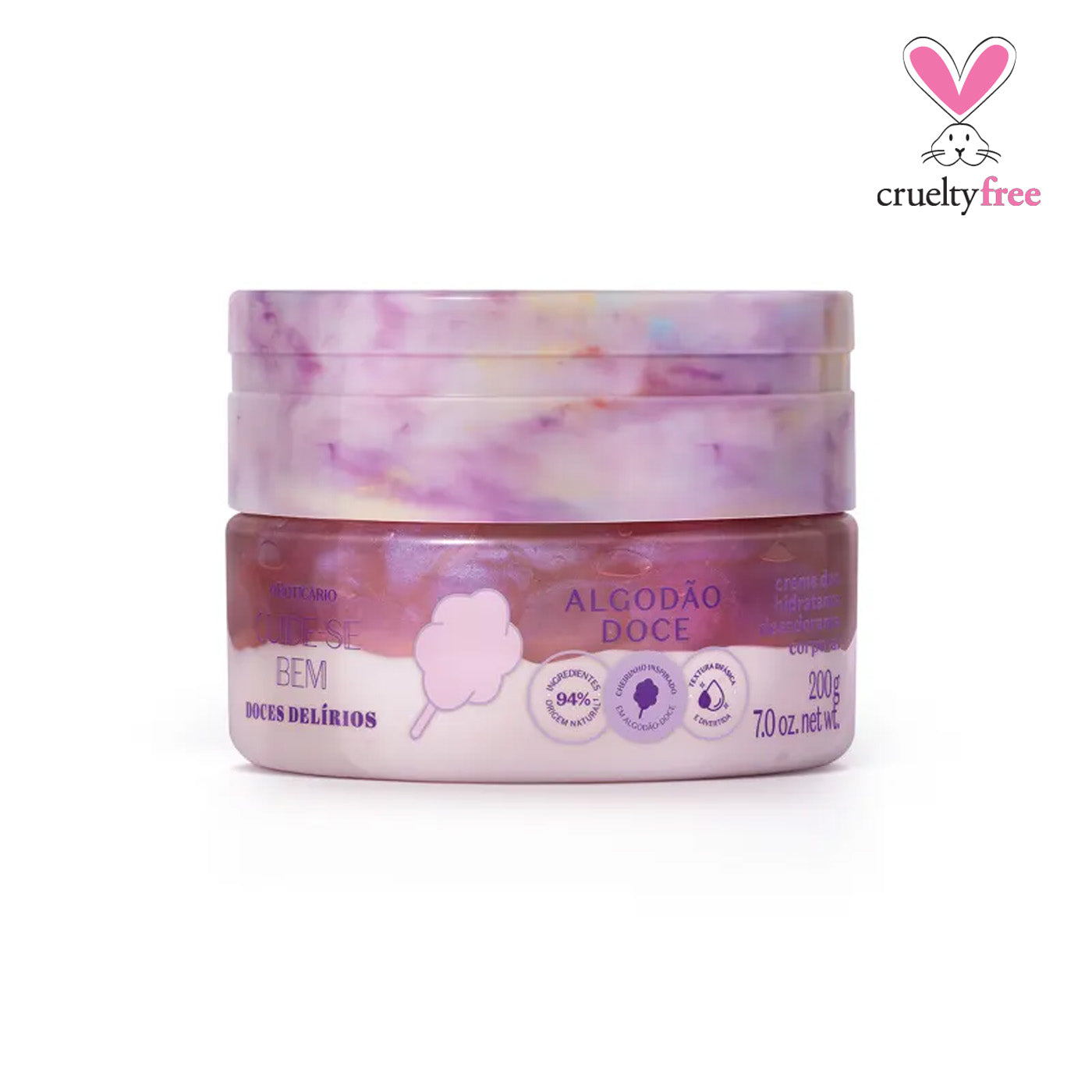 Cuide-se Bem - Cotton Candy Body Cream