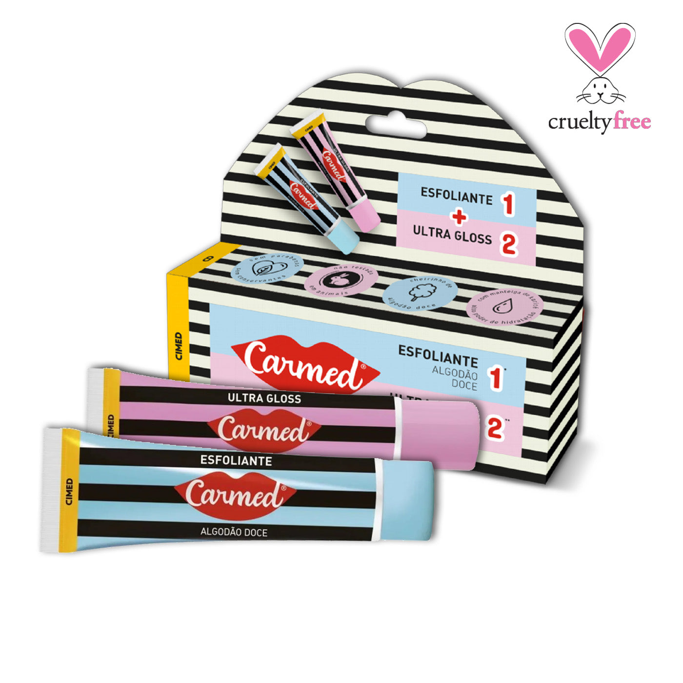 Carmed - Cotton Candy - Exfoliant + Ultra Gloss