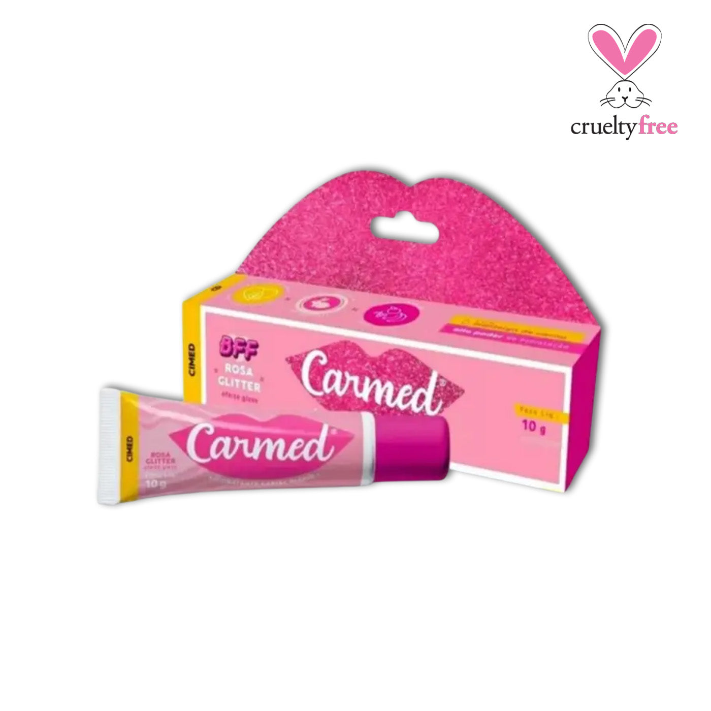 Carmed - Rosa Glitter Lip Balm