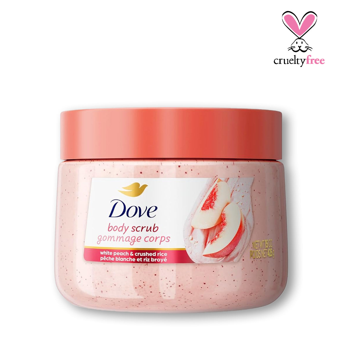 Dove - White Peach & Crushed Rice Scrub